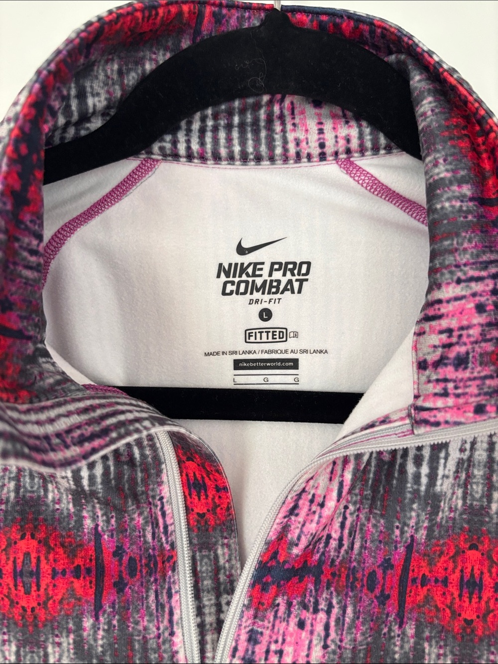 Nike Pro Combat Dri-Fit Quarter-Zip Pullover - Picture 2 of 3